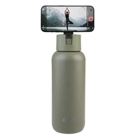 Mag-Grip Ceramic Lined Stainless Steel Triple Wall Insulated 'Moda' Drink Bottle 1l