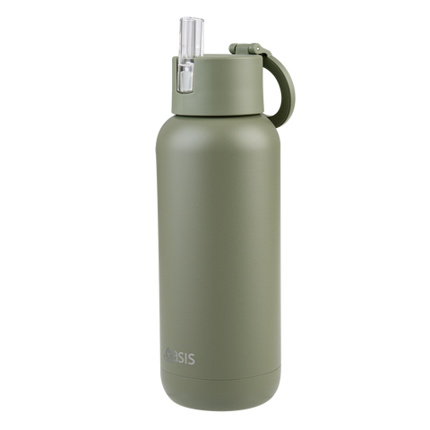 Mag-Grip Ceramic Lined Stainless Steel Triple Wall Insulated 'Moda' Drink Bottle 1l
