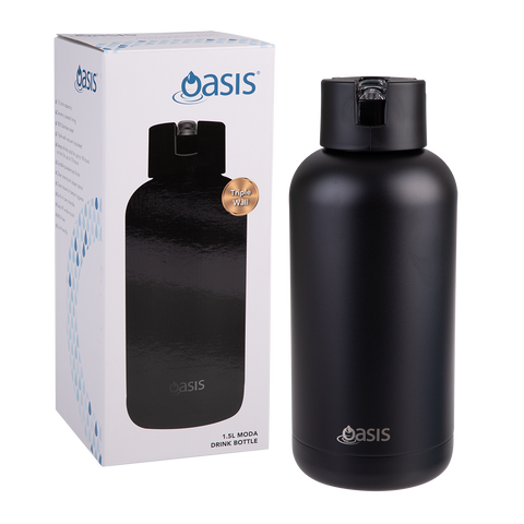 Ceramic Lined Stainless Steel Triple Wall Insulated "Moda" Drink Bottle 1.5l