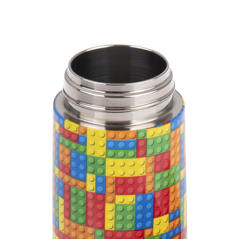 Stainless Steel Double Wall Insulated Kid's Drink Bottle W/ Sipper Straw 400ml