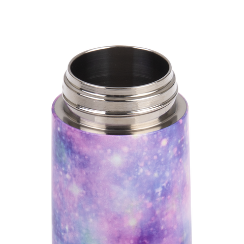 Stainless Steel Double Wall Insulated Kid's Drink Bottle W/ Sipper Straw 400ml