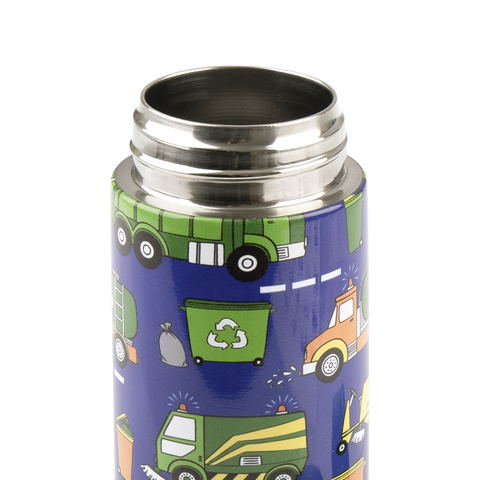 Stainless Steel Double Wall Insulated Kid's Drink Bottle W/ Sipper Straw 550ml