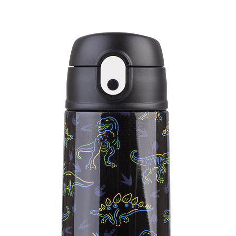 Stainless Steel Double Wall Insulated Kid's Drink Bottle W/ Sipper Straw 550ml