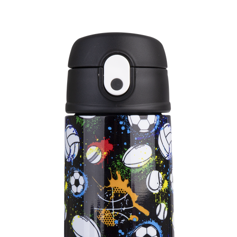 Stainless Steel Double Wall Insulated Kid's Drink Bottle W/ Sipper Straw 550ml