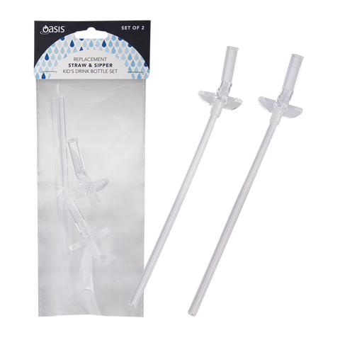 Kid's Drink Bottle Replacement Straw Set 2 (550ml)