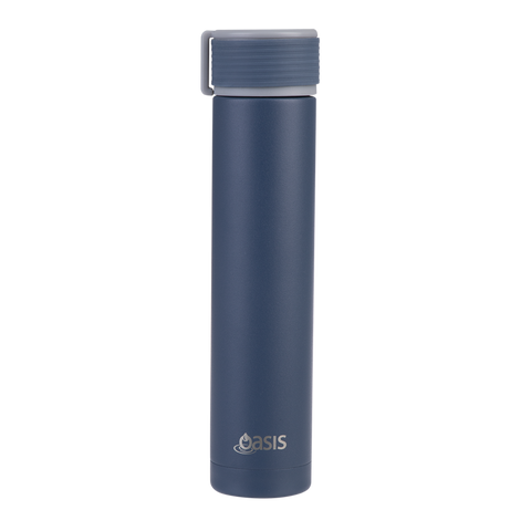 "Skinny Mini" Stainless Steel Double Wall Insulated Drink Bottle with Powdercoat 240ml