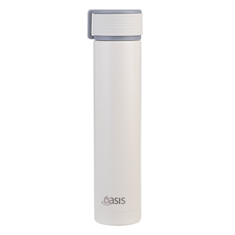 "Skinny Mini" Stainless Steel Double Wall Insulated Drink Bottle with Powdercoat 240ml