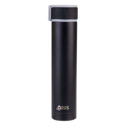 'Skinny Mini' Stainless Steel Double Wall Insulated Drink Bottle W/ Powdercoat 250ml