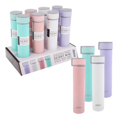 Stainless Steel Hydration - 250ml Skinny Mini - Assorted