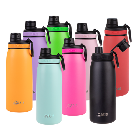 Stainless Steel Double Wall Insulated Sports Bottle W/ Screw Cap 780ml