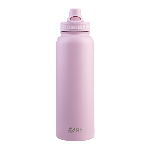 Stainless Steel Double Wall Insulated 'Challenger' Sports Bottle W/ Quick Release Cap 1.1l