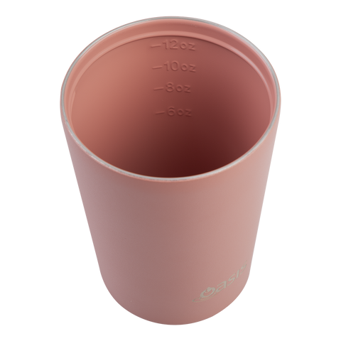 Ceramic Lined Stainless Steel Double Wall Insulated Coffee Cup 360ml