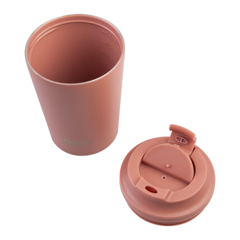 Ceramic Lined Stainless Steel Double Wall Insulated Coffee Cup 360ml