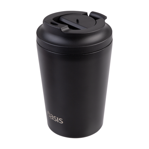 Ceramic Lined Stainless Steel Double Wall Insulated Coffee Cup 360ml
