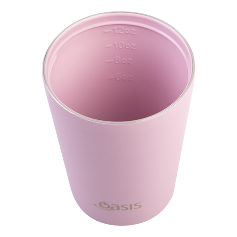 Ceramic Lined Stainless Steel Double Wall Insulated Coffee Cup 360ml
