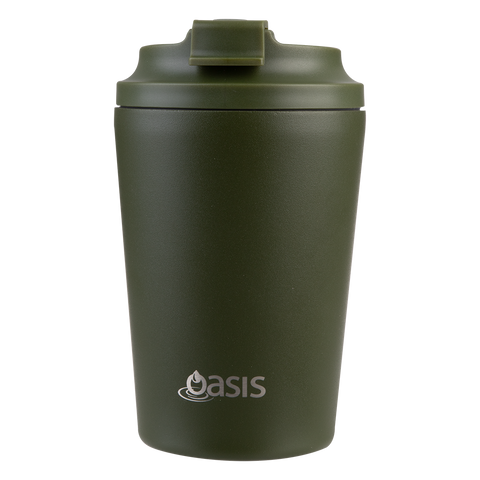 Ceramic Lined Stainless Steel Double Wall Insulated Coffee Cup 360ml