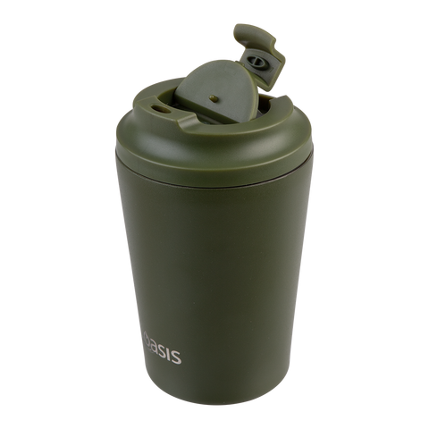 Ceramic Lined Stainless Steel Double Wall Insulated Coffee Cup 360ml