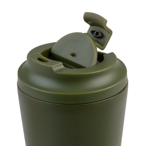 Ceramic Lined Stainless Steel Double Wall Insulated Coffee Cup 360ml