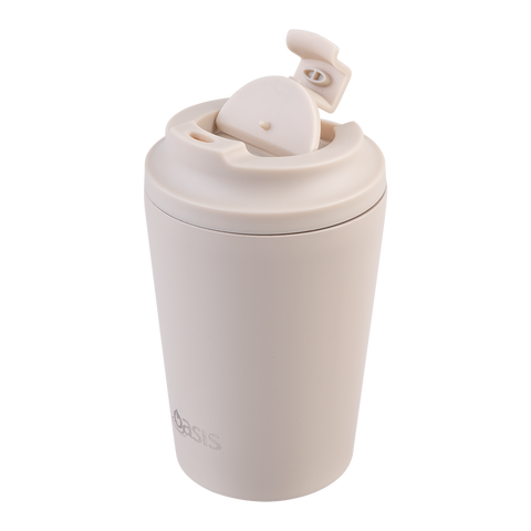 Ceramic Lined Stainless Steel Double Wall Insulated Coffee Cup 360ml