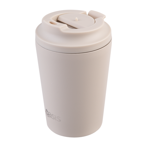 Ceramic Lined Stainless Steel Double Wall Insulated Coffee Cup 360ml