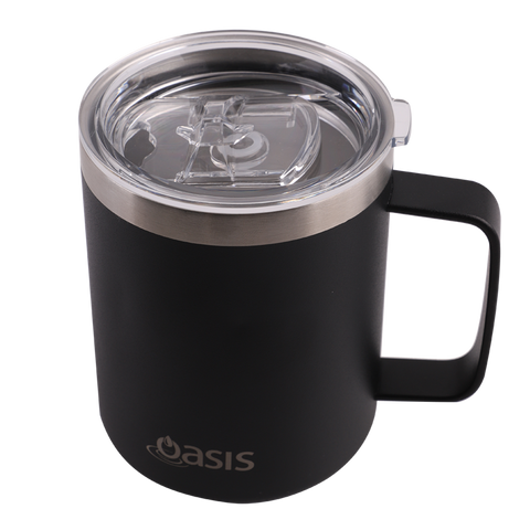 Stainless Steel Double Wall Insulated Explorer Mug 400Ml - Black