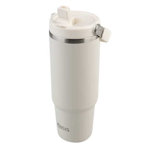 Stainless Steel Double Wall Insulated 'Voyager' Carry Tumbler 900ml