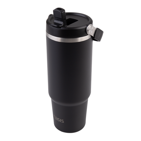 Stainless Steel Double Wall Insulated 'Voyager' Carry Tumbler 900ml