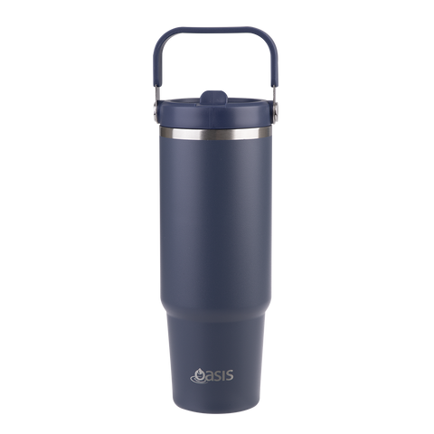 Stainless Steel Double Wall Insulated 'Voyager' Carry Tumbler 900ml