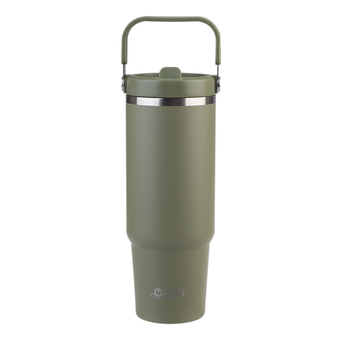Stainless Steel Double Wall Insulated 'Voyager' Carry Tumbler 900ml