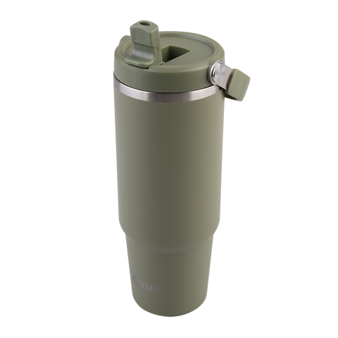 Stainless Steel Double Wall Insulated 'Voyager' Carry Tumbler 900ml