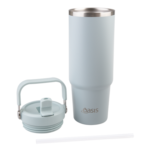 Stainless Steel Double Wall Insulated 'Voyager' Carry Tumbler 900ml