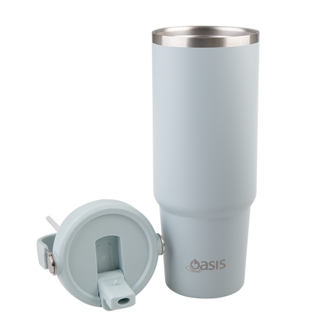 Stainless Steel Double Wall Insulated 'Voyager' Carry Tumbler 900ml