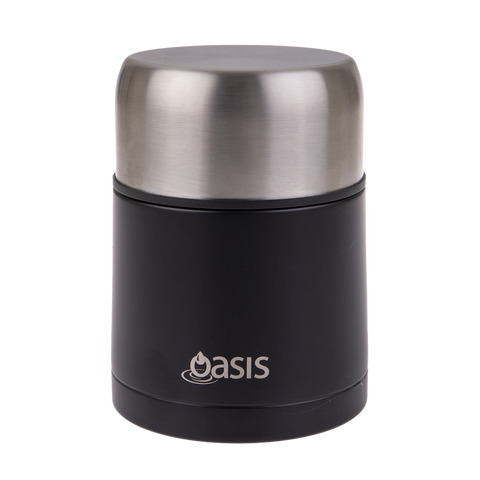 "Oasis" Food Flasks Stainless Steel Double Wall Insulated Food Flask W/Spoon 600ml