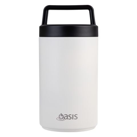Stainless Steel Double Wall Insulated Food Flask W/ Handle & Spoon 700ml