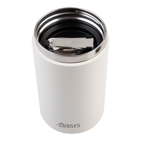 Stainless Steel Double Wall Insulated Food Flask W/ Handle & Spoon 700ml