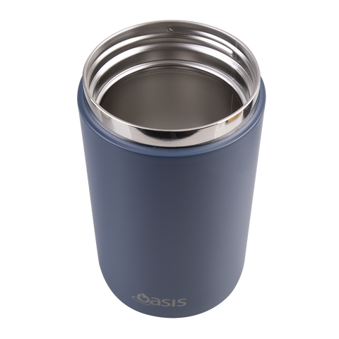 Stainless Steel Double Wall Insulated Food Flask W/ Handle & Spoon 700ml