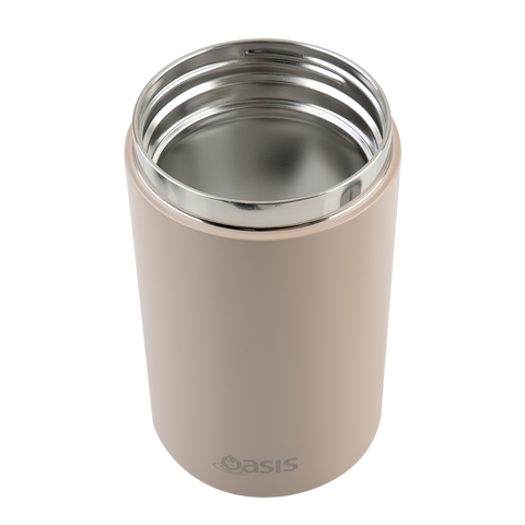 Stainless Steel Double Wall Insulated Food Flask W/ Handle & Spoon 700ml