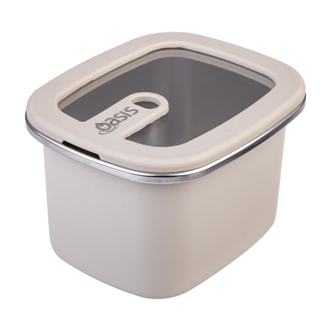 Microwave Safe Rectangular Stainless Steel Container 500ml