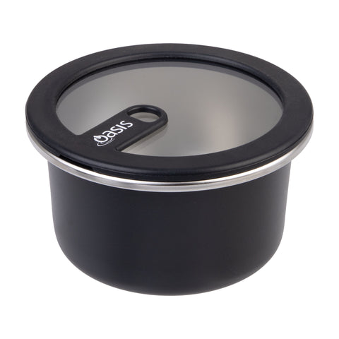 Microwave Safe Round Stainless Steel Container 680ml