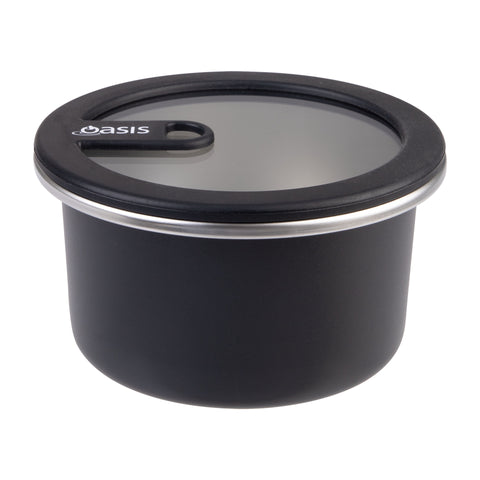 Microwave Safe Round Stainless Steel Container 680ml