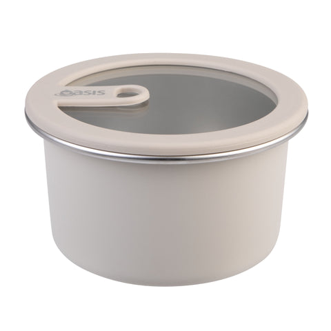 Microwave Safe Round Stainless Steel Container 680ml