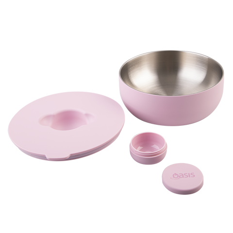 Stainless Steel Double Wall Insulated Fresh'n'go Lunch Bowl 950ml