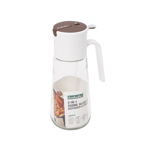 Loveharbor 2-In-1 Glass Oil Dispenser & Sprayer