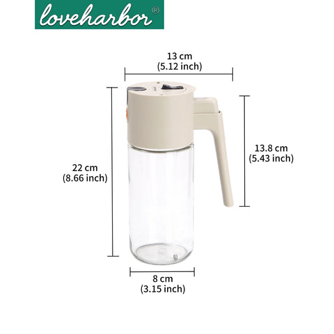 Loveharbor 2-In-1 Glass Oil Dispenser & Sprayer