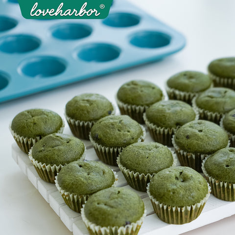 Loveharbor Green Earth Non-Stick Mini Muffin Pan