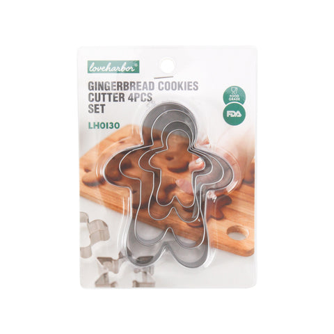 Loveharbor Gingerbread Cookies Cutter Set