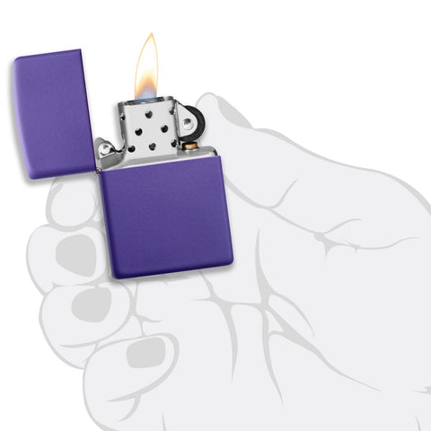 Zippo Purple Matte