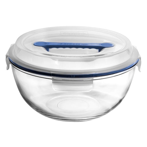 Round Handy Tempered Glass Mixing Bowl 4000ml
