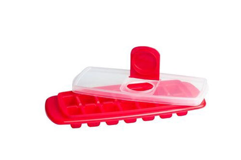 Ice Cube Tray with Lid - Red