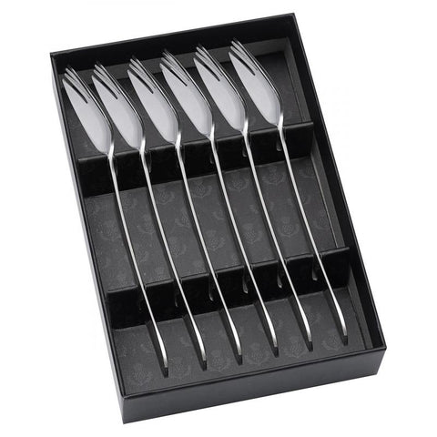 6 Piece Buffet Fork Set - Mirror Finish